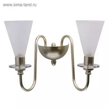 Бра "Эллегия" 2x40W G9 золото 31x33x26см