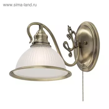 Бра "Кампана" 1x75Вт E27 бронза 25x18x20см