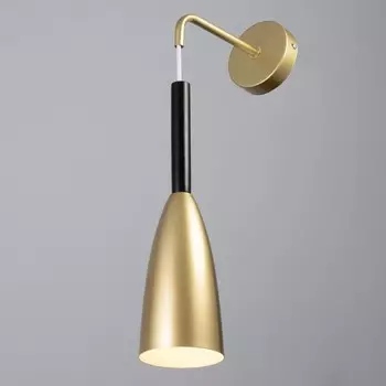 Бра "Капля" Е27 40Вт золото 10х10х35-135см