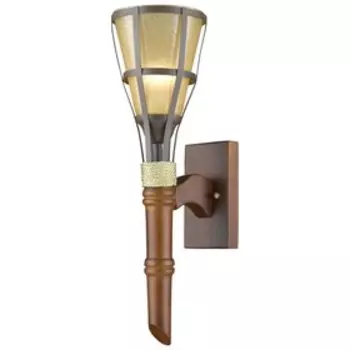 Бра "Каприс" 1x60Вт E14 дуб, желтый 21x15x51см