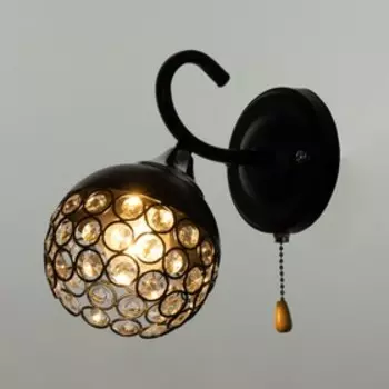 Бра "Карина" 1х60Вт Е27 черный 21х13х21см