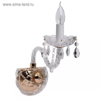 Бра «Каролина», 1x60W E14, золото 25x16x25 см