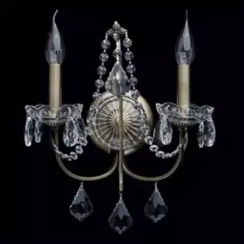 Бра "Каролина" 2x60W E14 бронза 38x30x15см