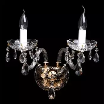 Бра «Каролина», 2x60W E14, золото 36x25x24 см