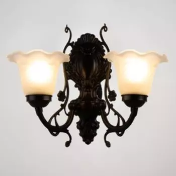 Бра "Кастиллио" 2хЕ27 60Вт черный 30х20х35см