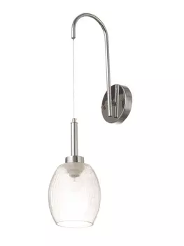 Бра «Кейти» 140 Вт Е27 прозрачный/серебро 231447+80 см