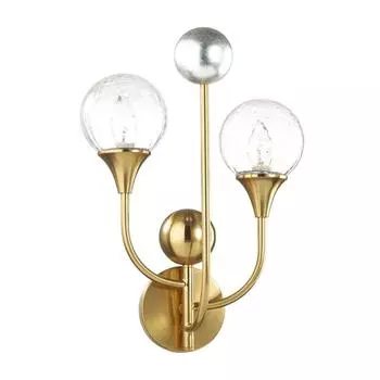 Бра KELLI, 2x40Вт E14, цвет золото, IP20