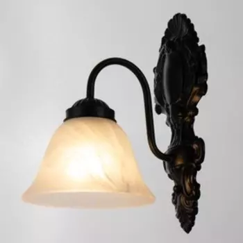 Бра "Классика" 1хЕ27 60Вт черный 28х22х16см