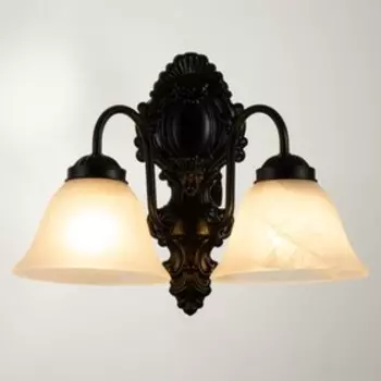 Бра "Классика" 2хЕ27 60Вт черный 28х34х18см