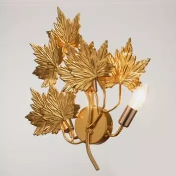 Бра "Клен" 2хЕ14 40Вт золото 55х55х15 см