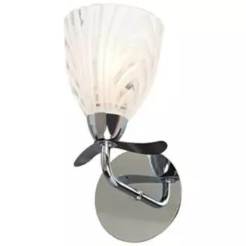 Бра "Консетта" 1x40Вт E14 хром, венге 16x12x23см