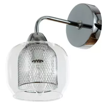 Бра "Контроль" 1х60Вт Е14 хром 20х13х23см