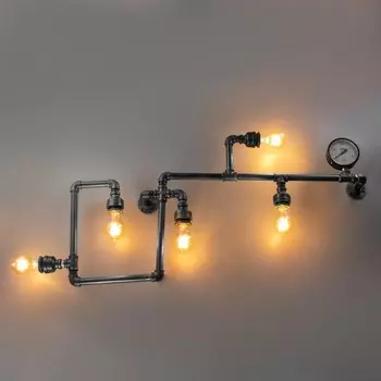 Бра "Крафит" 5хЕ27 40Вт черный 125х10х43см