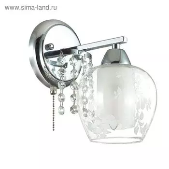 Бра KRISTALIN, 60Вт E14, цвет хром