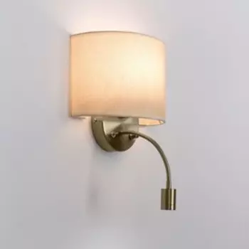 Бра «Кристалино» 2x60Вт Е14 бронза 26x13x24см