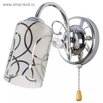 Бра "Кружева" 1x60Вт E27 хром 20х10х25 см.