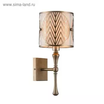 Бра Leaf 1x40Вт E14, золото 15,5x18x38 см