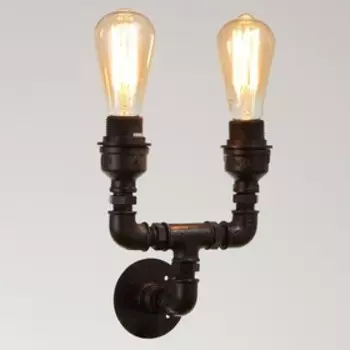 Бра Леон 2х60Вт Е27 коричневый