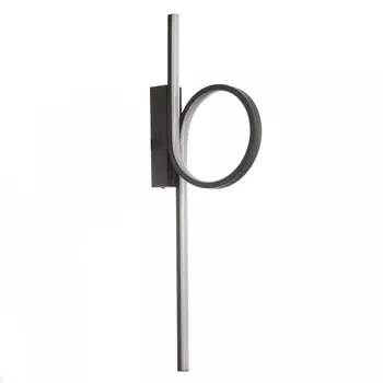 Бра "Леона" LED 24Вт 4000К черный 5х22х63 см