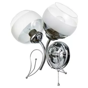 Бра "Линия" 2х60Вт Е27 хром