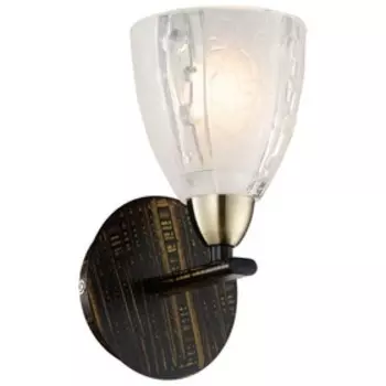 Бра "Лоенора" 1x40Вт E14 бронза 13,4x11x21см