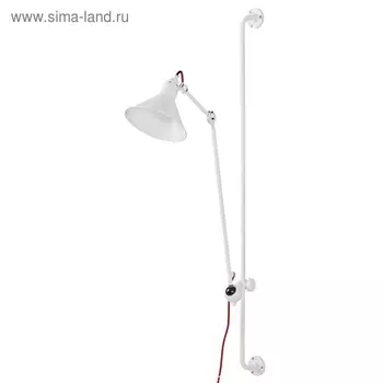 Бра LOFT 1х40Вт E14 белый 106x21x205см