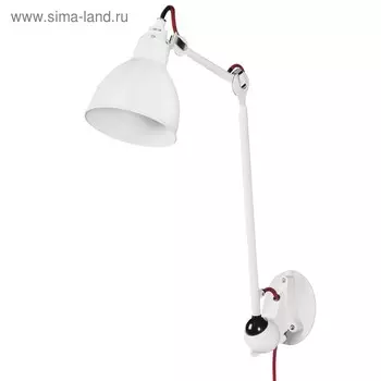 Бра LOFT 1х40Вт E14 белый 78x14,5x75см