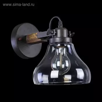 Бра Lorenza 1x60Вт E27, чёрный 25,5x18x23 см