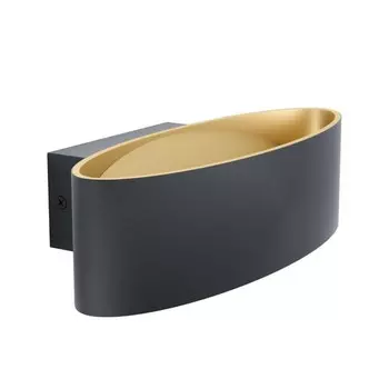 Бра MACCACARI, 1x10Вт LED, 3000K, 1100лм, цвет чёрный