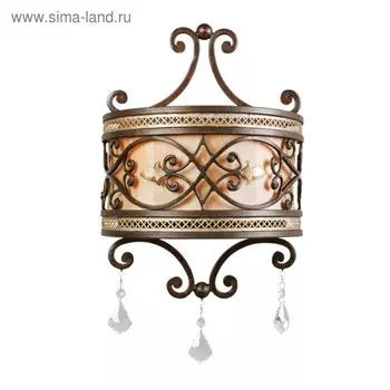 Бра "Магдалина" 2x60W E14 металлический 47x30x15см