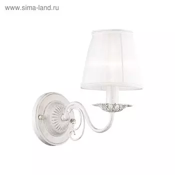 Бра Malta, 1x40Вт E14, цвет белый