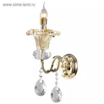 Бра MANUELA 1x40Вт E14 золото 12x18x38см