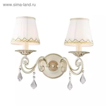 Бра Marcus 2x40Вт E14 слоновая кость 22x38x32см