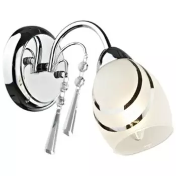 Бра "Марсела" 1x40Вт E14 хром 27x12x13см