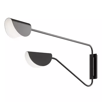 Бра Maytoni MOD126WL-02B, 2хG9, 7Вт, 95х9,5х33 см, цвет чёрный