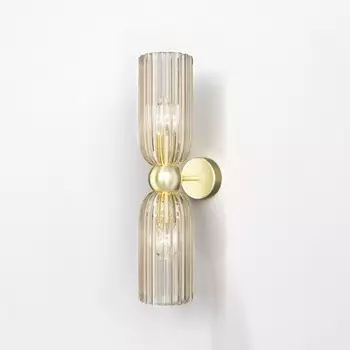 Бра Maytoni MOD302WL-02CG, 2хE14, 40Вт, 10х18х43,5 см, цвет золото