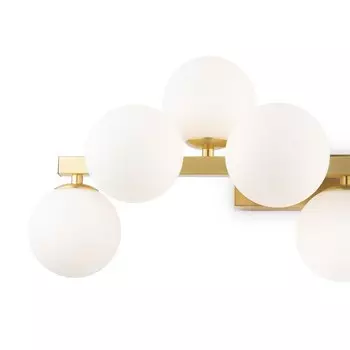 Бра Maytoni MOD547WL-09BS, 9хG9, 28Вт, 23х60,5х24 см, цвет золото