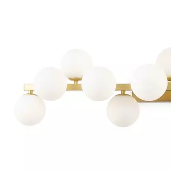 Бра Maytoni MOD547WL-13BS, 13хG9, 28Вт, 23х89х24 см, цвет золото