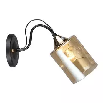 Бра MD.4052-1-W BK+FGD, 1x60Вт E27, цвет чёрный