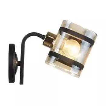 Бра MD.4060-1-W BK+FGD, 1x60Вт E27, цвет чёрный