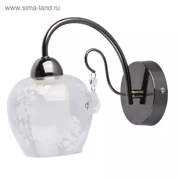 Бра "Мечта" 1x60W E14 никель 16x12x25см