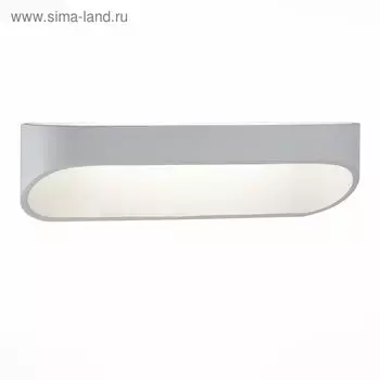 Светильник настенный St Luce. SL582.101.01. 1х12 Вт, LED, 4000K, 41х6,5 см, цвет белый