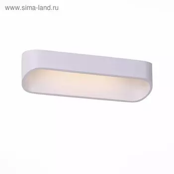 Светильник настенный St Luce. SL582.011.01. 1х6 Вт, LED, 4000K, 25х6,5 см, цвет белый