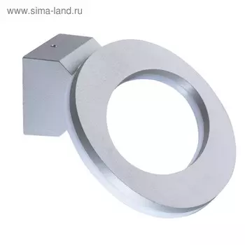 Бра "Меркурий" 1x7W LED серый 10x25x14см