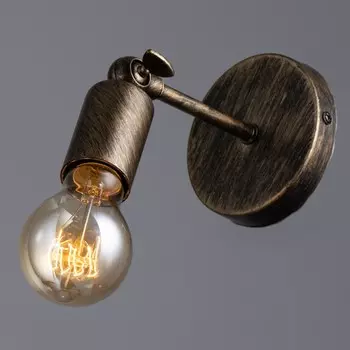 Бра«Миява» 140 Вт Е27 черный с золотой патиной 91013 см