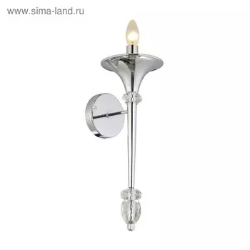 Бра MIRACLE 1x60Вт Е14 хром 12x19,6x46,5см