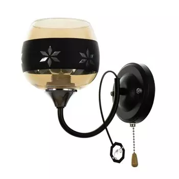 Бра "Мирослав" 1х60Вт Е27 черный 23х13,5х21см