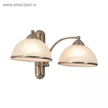 Бра «Молли» 2x75Вт E27 бронза 29x25x27см