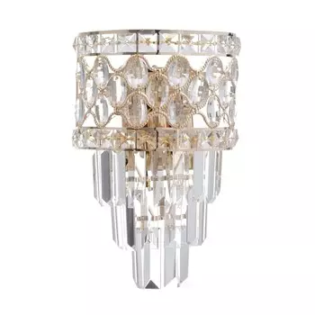 Бра "Муара" Е14 40Вт золото 32х20х20см