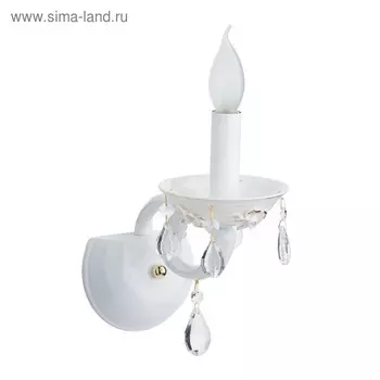 Бра «Нимфа», 1x60W E14, белый 23x13x27 см